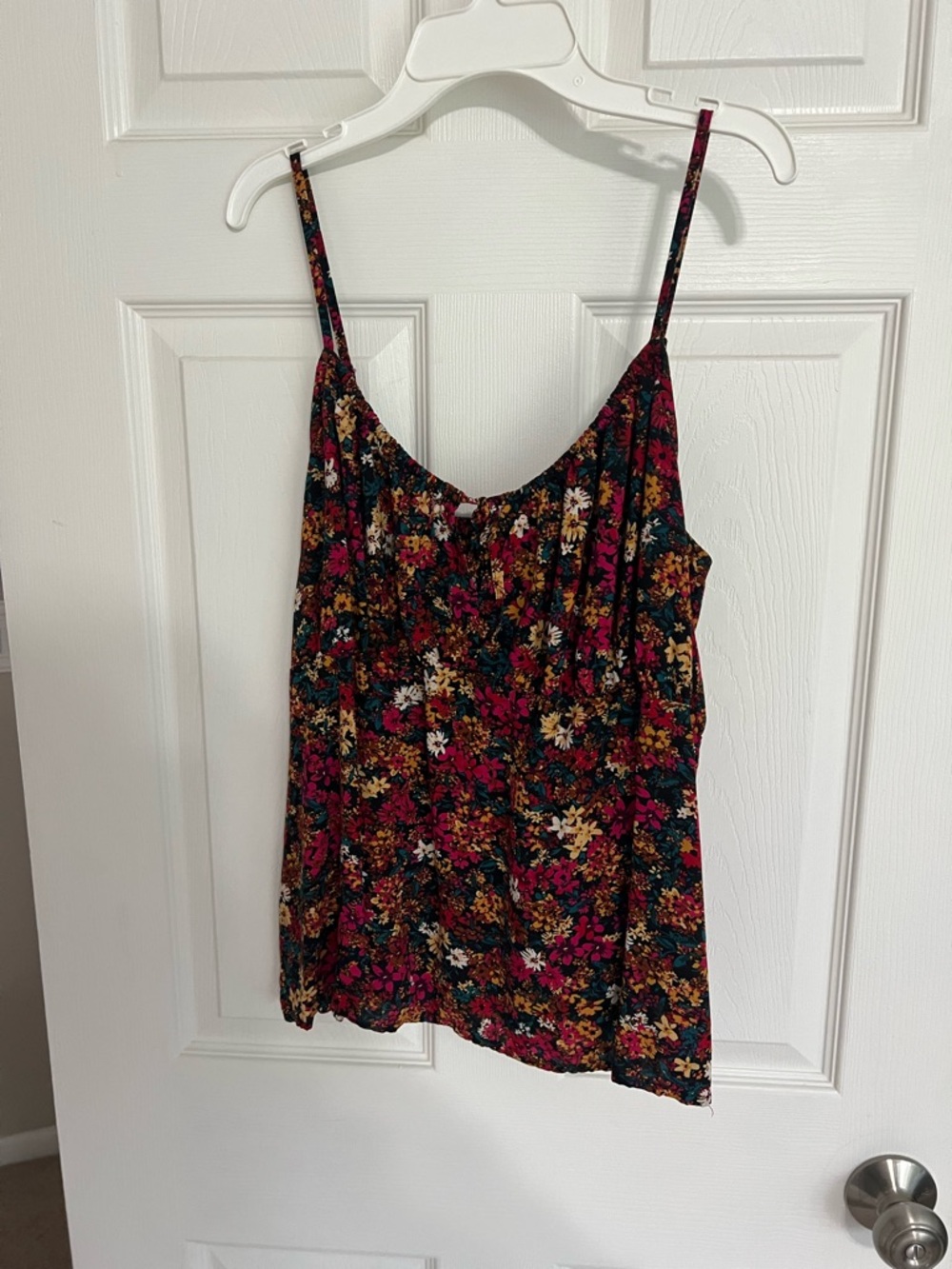Old Navy Floral Spaghetti Strap Cami - Black, Burgundy, Mustard